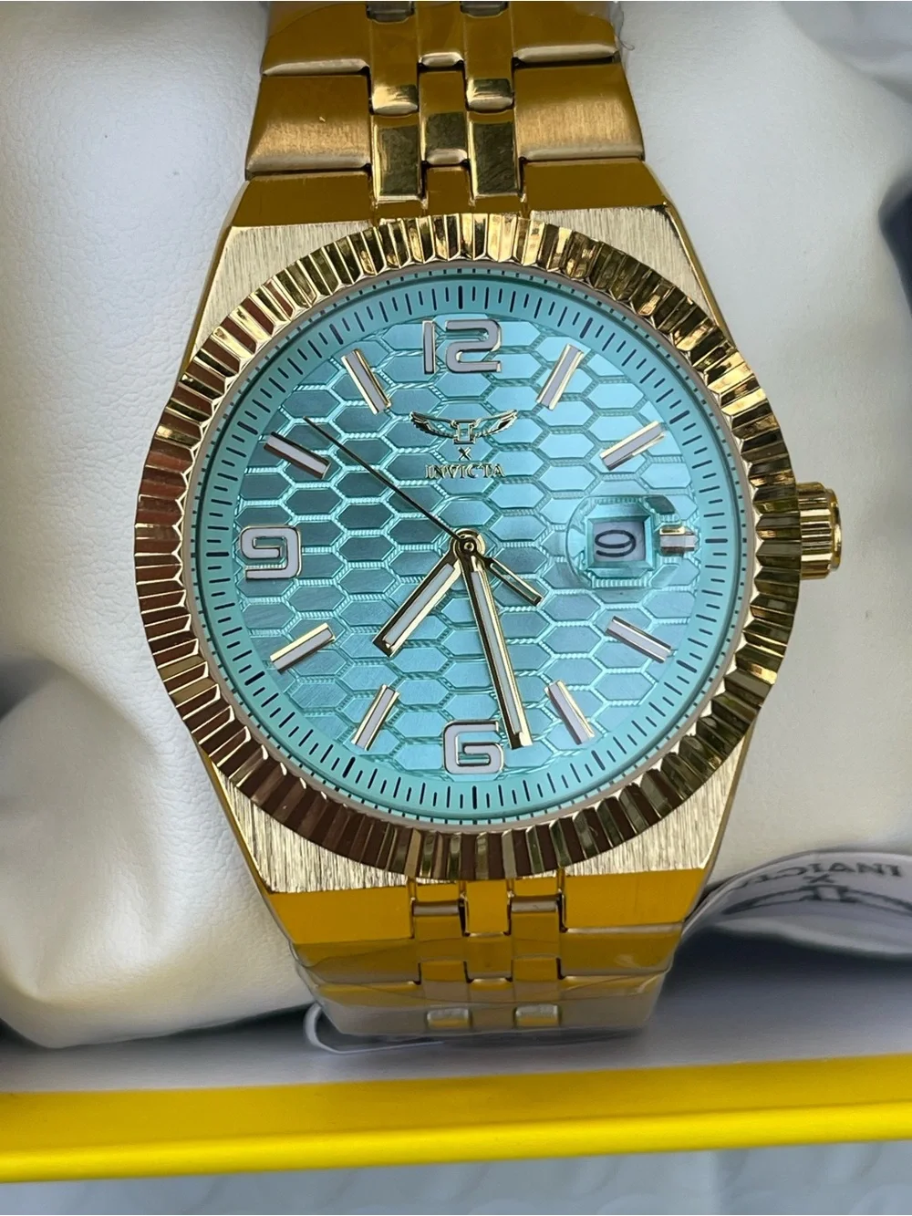 Invicta Specialty I by Invicta Men's Watch - 40mm, Gold , Light Blue Dial